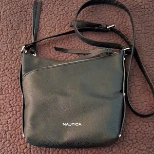 Nautica Sleek Black Crossbody Bag
